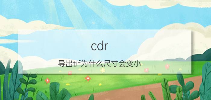 cdr 导出tif为什么尺寸会变小 ps怎么转换成cdr分层？